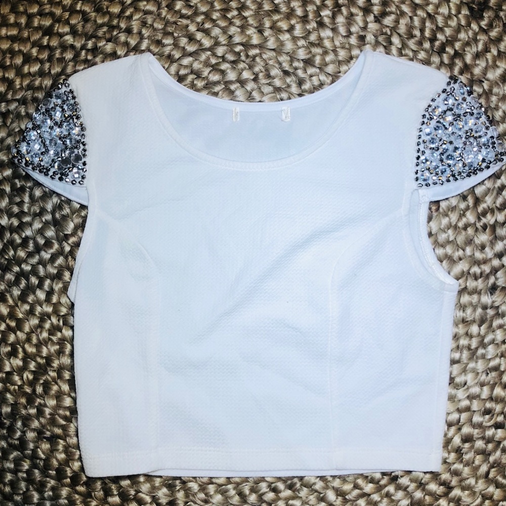 Jeweled Crop Top